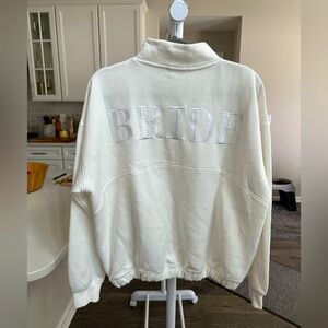 Six Stories - BRIDE - zip up sweatshirt and shorts set.